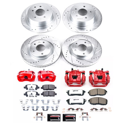PowerStop Front and Rear Z26 Street Kit with Calipers | 2011–2017 Nissan Juke (KC9141-26)