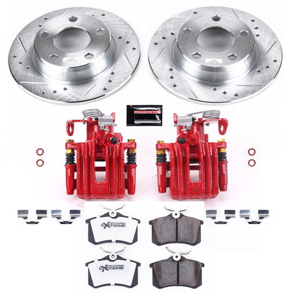 PowerStop Rear Z26 Street Warrior Brake Kit with Calipers | 1998–2004 Audi A6 Quattro (KC941-26)