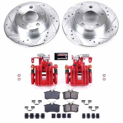 PowerStop Rear Z23 Evolution Sport Brake Kit with Calipers | 1998–2004 Audi A6 Quattro (KC941)