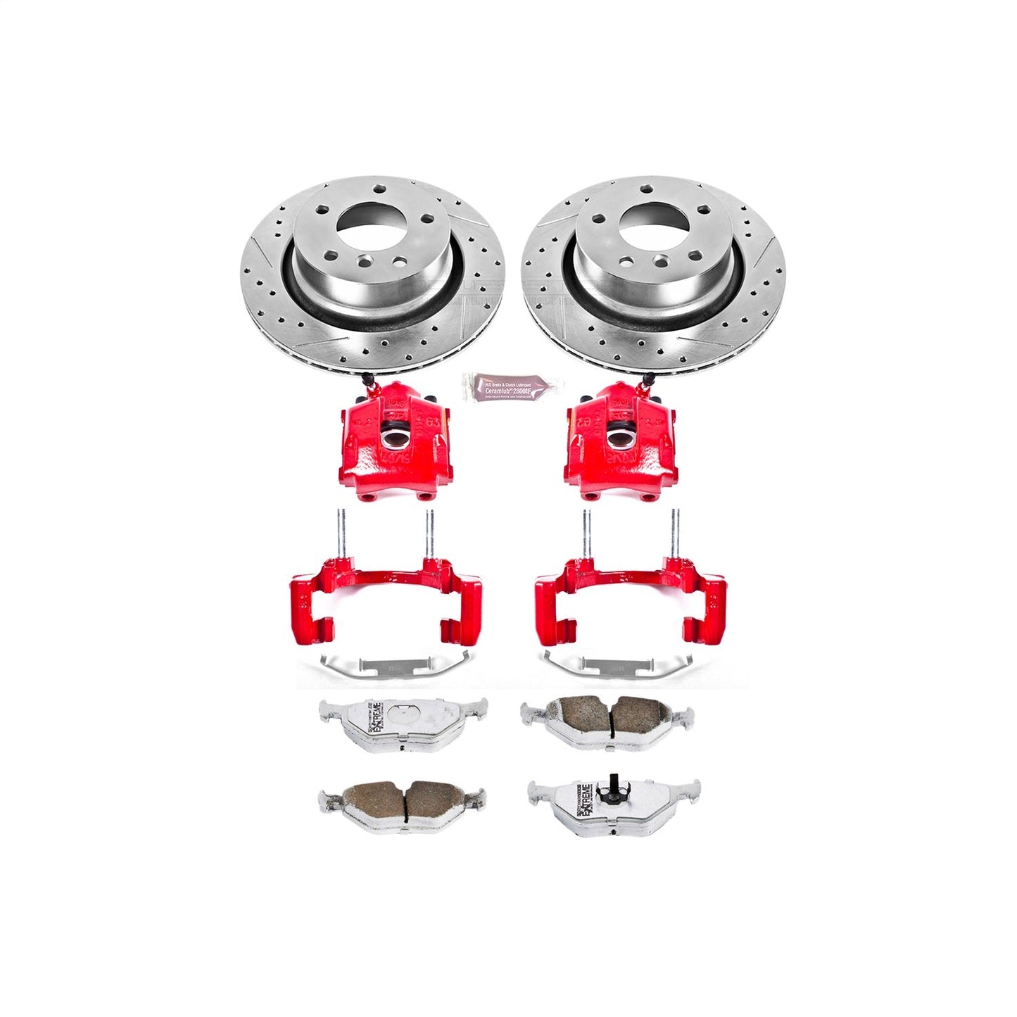 PowerStop Rear Z26 Street Warrior Brake Kit with Calipers | 2003–2008 BMW Z4 (KC962-26)