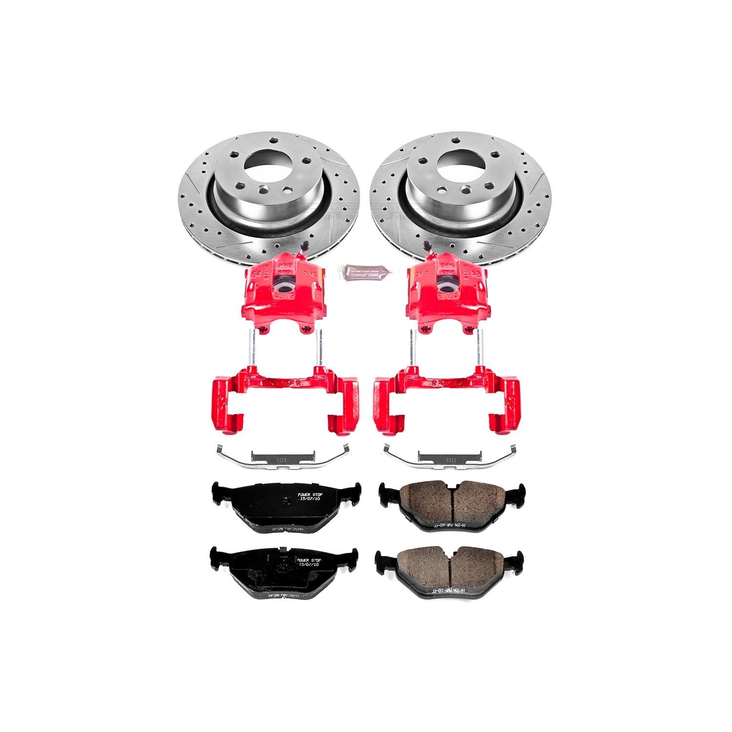 PowerStop Rear Z23 Evolution Sport Brake Kit with Calipers | 2003–2008 BMW Z4 (KC962)