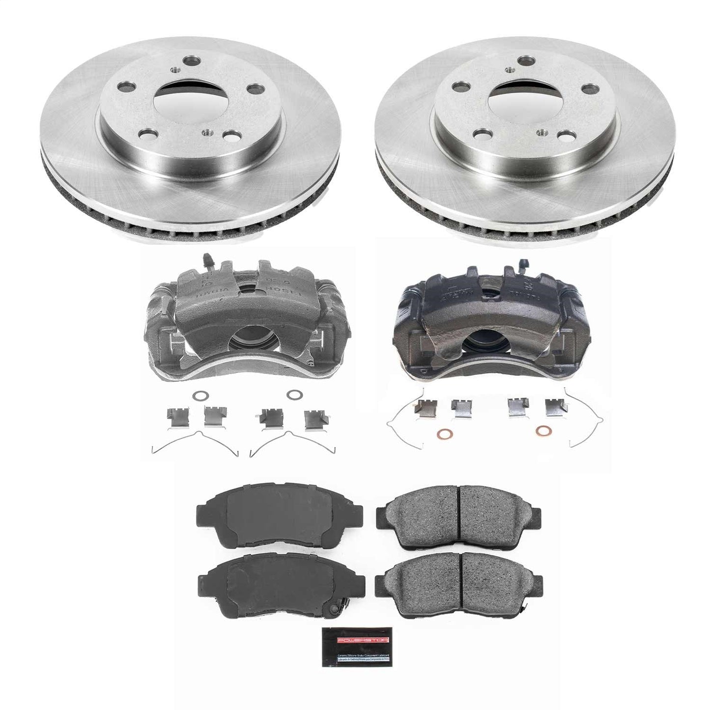 PowerStop Front Autospecialty Brake Kit with Calipers | 1997–2001 Toyota Camry (KCOE1052A)