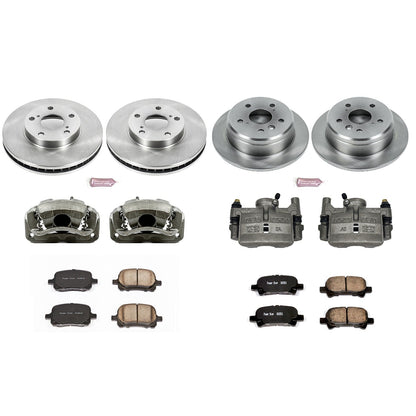 PowerStop Front & Rear Autospecialty Brake Kit with Calipers | 2000–2001 Toyota Camry (KCOE1060)