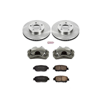 PowerStop Front Autospecialty Brake Kit with Calipers | 2002–2006 Toyota Camry (KCOE1064)
