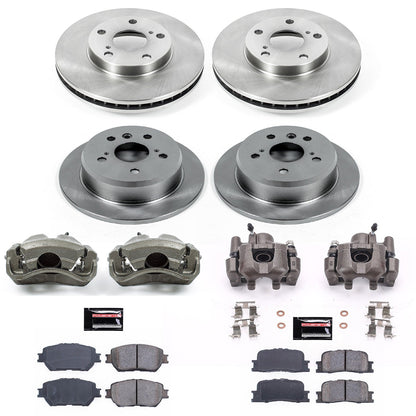 PowerStop Front & Rear Autospecialty Brake Kit with Calipers | 2002–2006 Toyota Camry (KCOE1066)