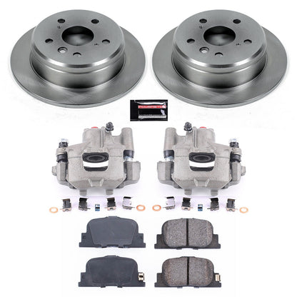 PowerStop Rear Brake Kit with Calipers | 2000–2001 Lexus ES300 (KCOE1084)