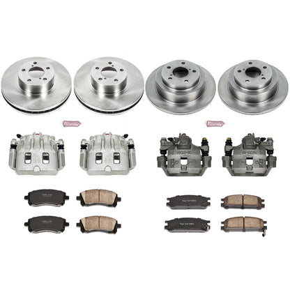 PowerStop Front & Rear Brake Kit with Calipers | 1998 Subaru Impreza (KCOE1121)