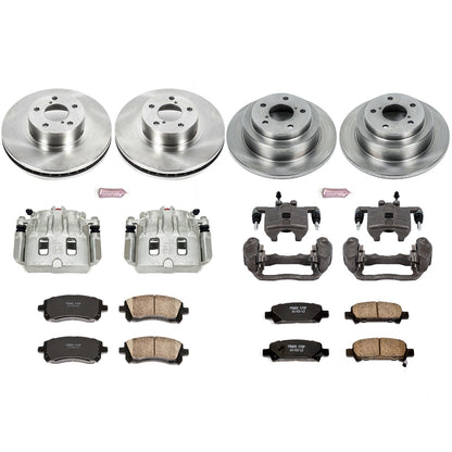 PowerStop Front & Rear Autospecialty Brake Kit with Calipers | 1998–2002 Subaru Forester (KCOE1122)