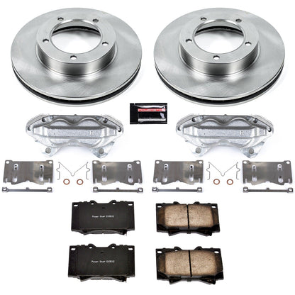 PowerStop Front Autospecialty Kit with Calipers | 1998–2002 Toyota Land Cruiser (KCOE1132)