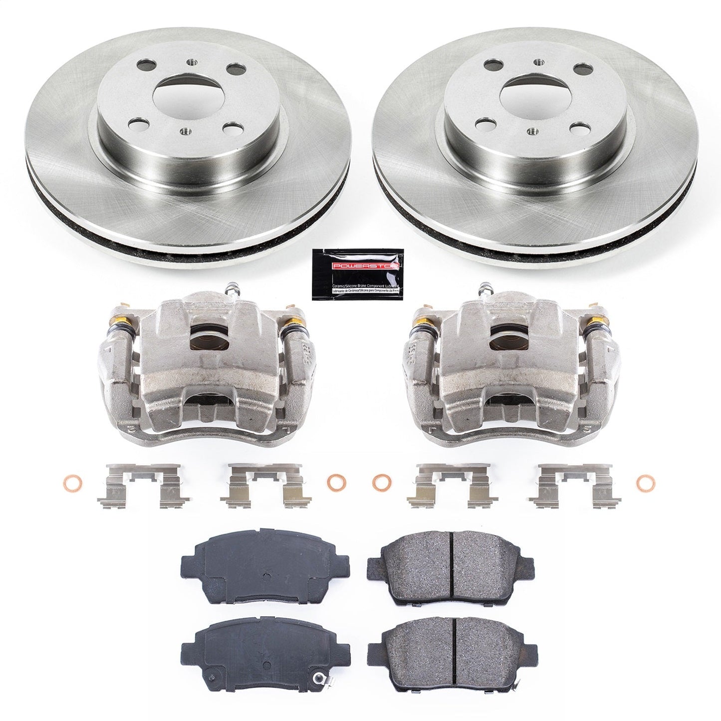 PowerStop Front Autospecialty Brake Kit with Calipers | 2001–2003 Toyota Prius (KCOE1153)