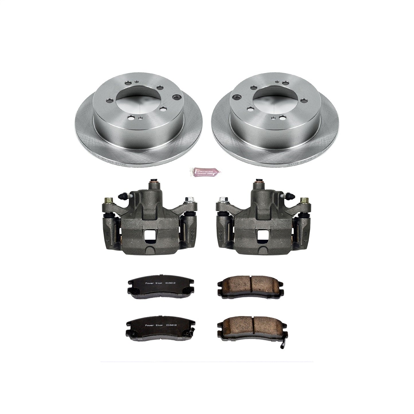 PowerStop Rear Autospecialty Brake Kit with Calipers | 1995–2005 Chrysler Sebring (KCOE1203)