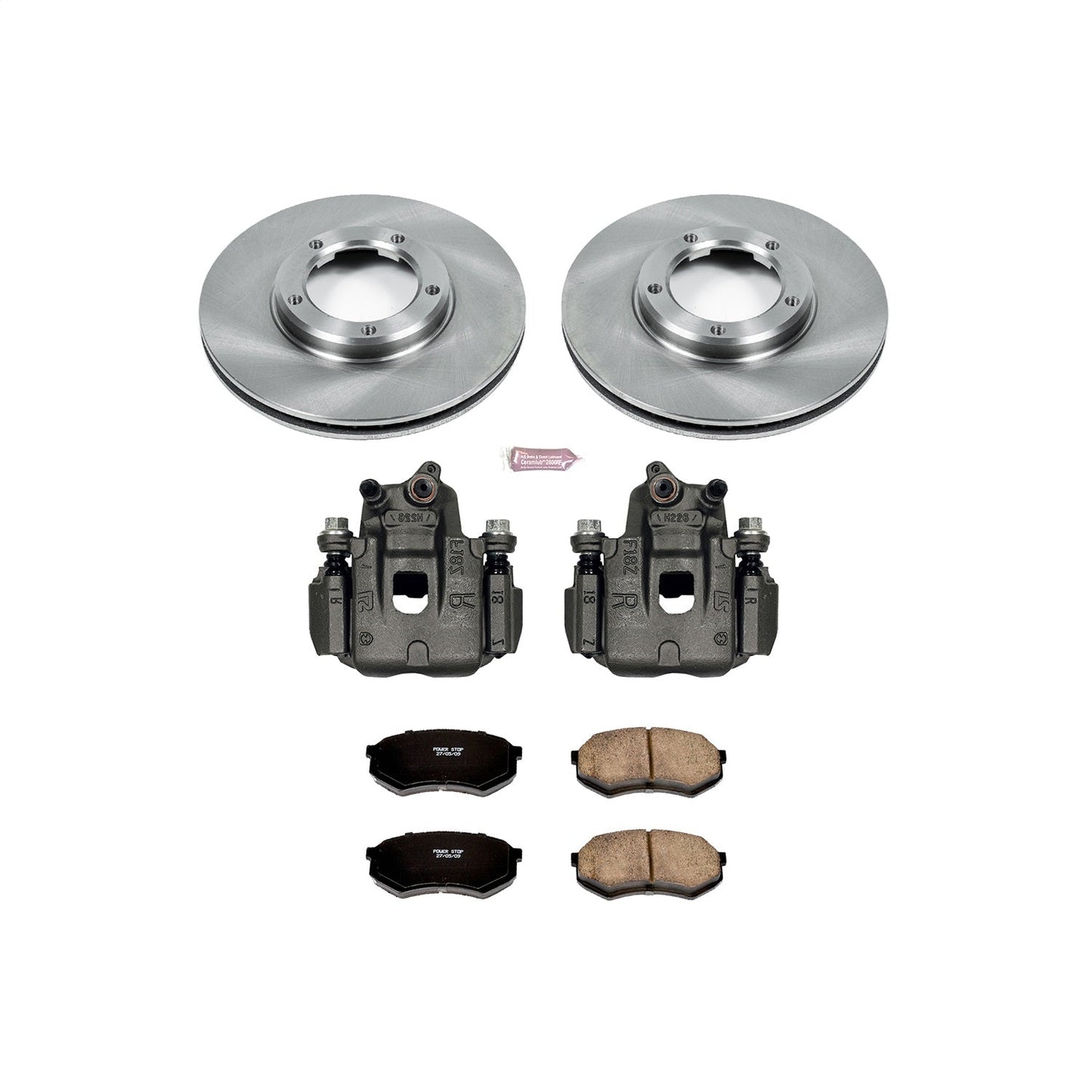 PowerStop Front Brake Kit with Calipers | 1995–2004 Toyota Tacoma (KCOE1232)