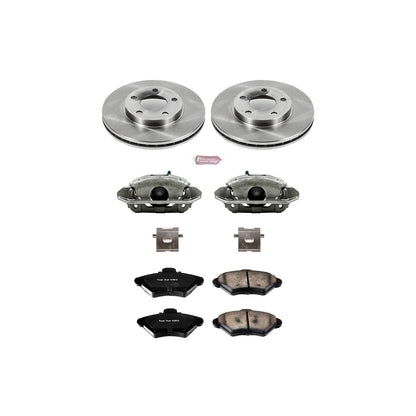 PowerStop Front Autospecialty Brake Kit with Calipers | 1994–1998 Ford Mustang (KCOE1299)