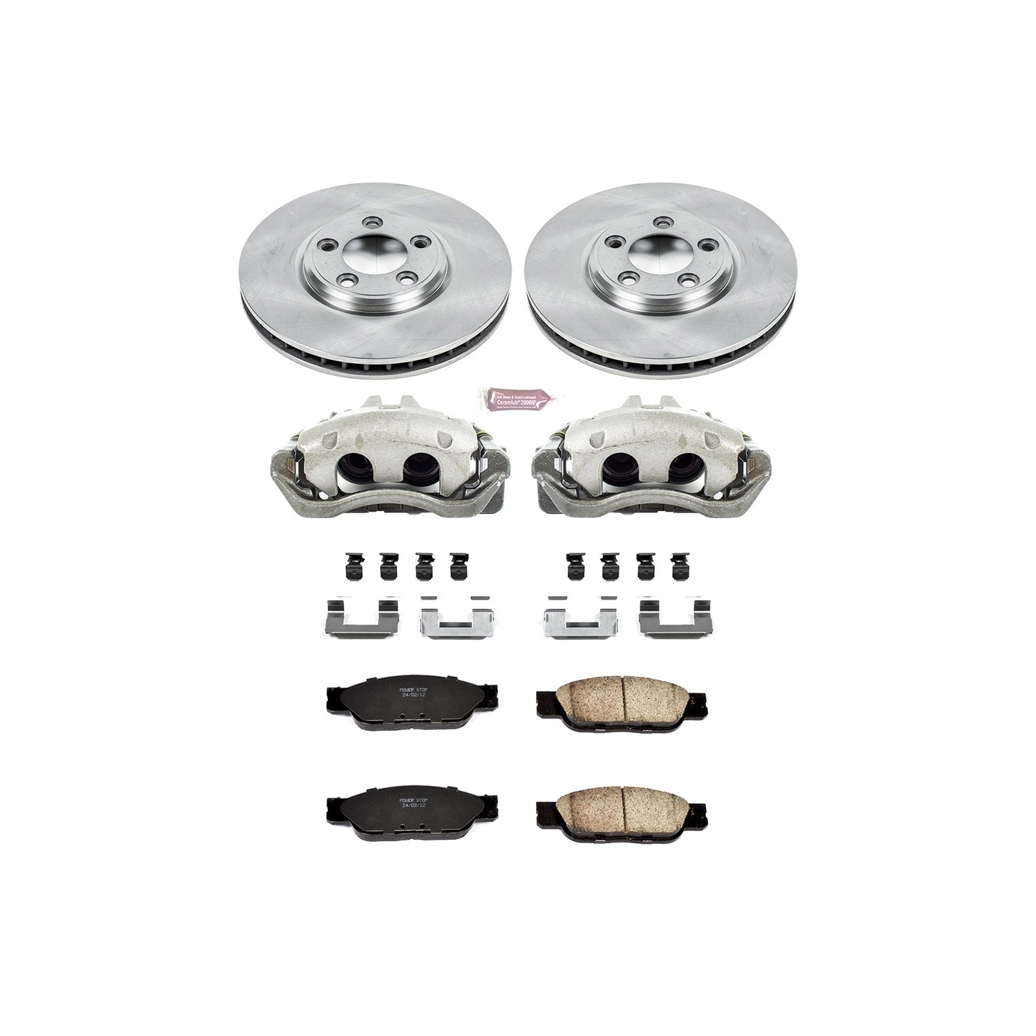 PowerStop Front Autospecialty Brake Kit with Calipers | 2002–2005 Ford Thunderbird (KCOE1351)