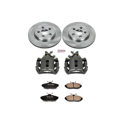 PowerStop Rear Brake Kit with Calipers | 2002–2005 Ford Thunderbird (KCOE1360)