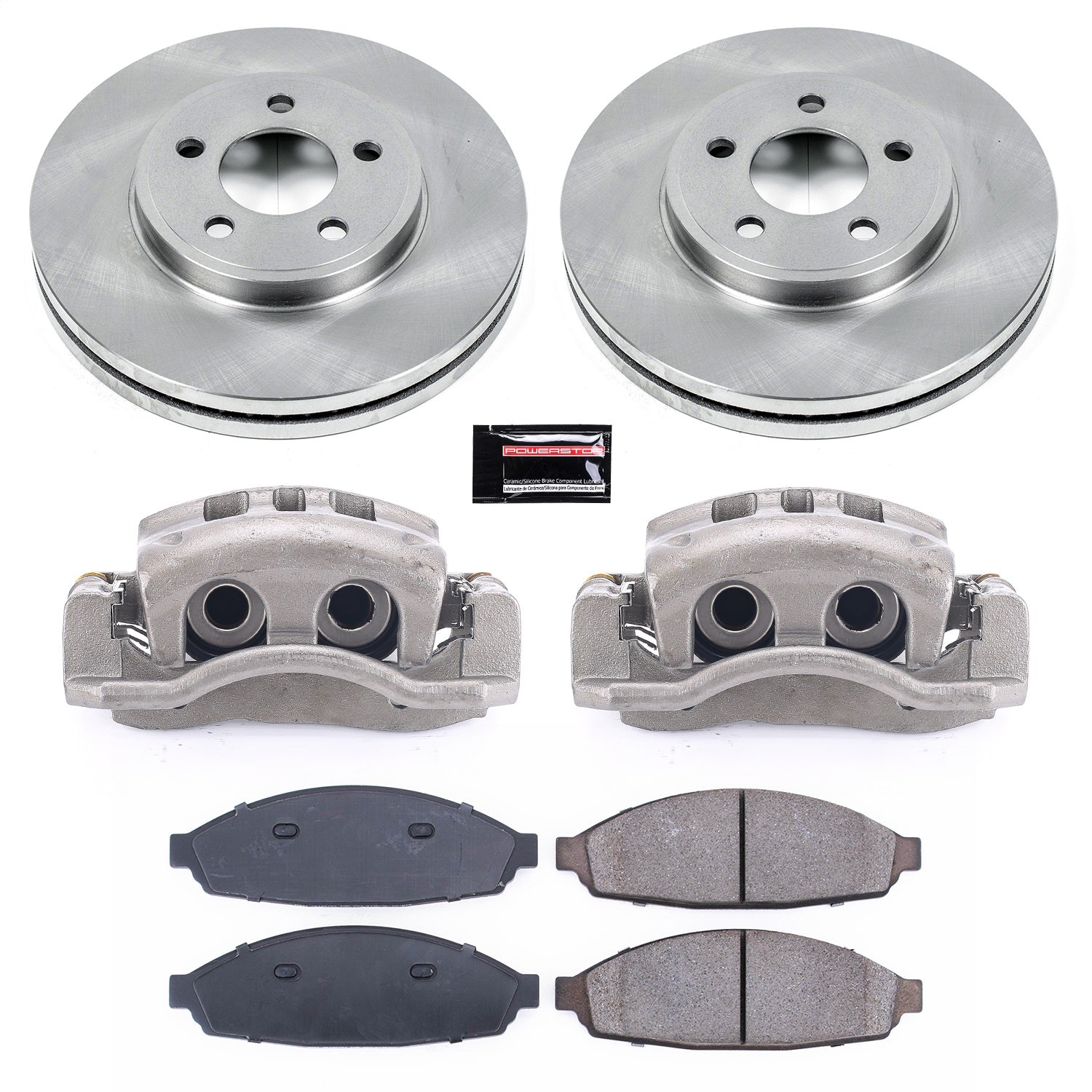 PowerStop Front Autospecialty Kit with Calipers | 2003–2004 Mercury Marauder (KCOE1364)