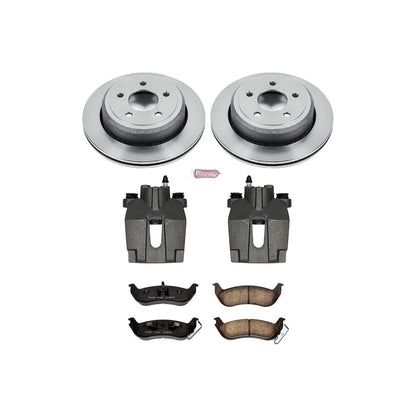 PowerStop Rear Autospecialty Brake Kit with Calipers | 2003–2011 Ford Crown Victoria (KCOE1368)
