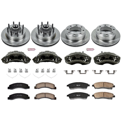 PowerStop Front & Rear Autospecialty Kit with Calipers | 2003–2005 Ford Excursion (KCOE1393)
