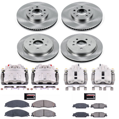 PowerStop Front & Rear Autospecialty Brake Kit with Calipers | 2003–2007 Cadillac CTS (KCOE1420)