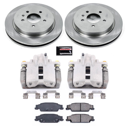 PowerStop Rear Brake Kit with Calipers | 2003–2007 Cadillac CTS (KCOE1425)