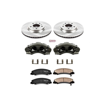 PowerStop Front Autospecialty Kit with Calipers | 2006–2007 Chevrolet Monte Carlo (KCOE1437)