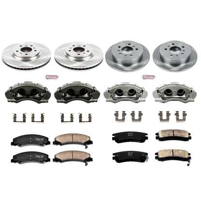 PowerStop Front & Rear Autospecialty Kit with Calipers | 2006–2010 Chevrolet Impala (KCOE1438)