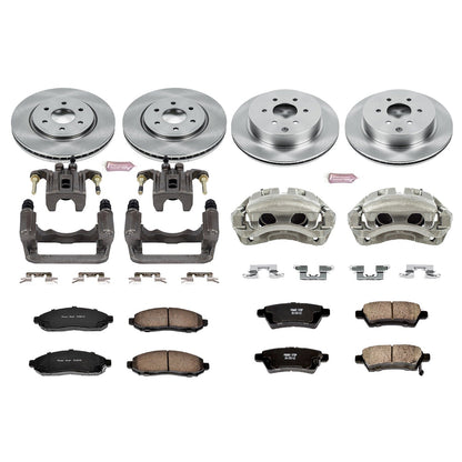PowerStop Front & Rear Autospecialty Kit with Calipers | 2005–2012 Nissan Pathfinder (KCOE144)