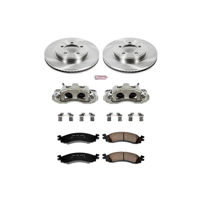 PowerStop Front Autospecialty Kit with Calipers | 2006–2010 Mercury Mountaineer (KCOE1441)