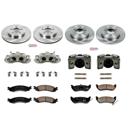 PowerStop Front & Rear Autospecialty Kit with Calipers | 2006–2010 Ford Explorer (KCOE1443)