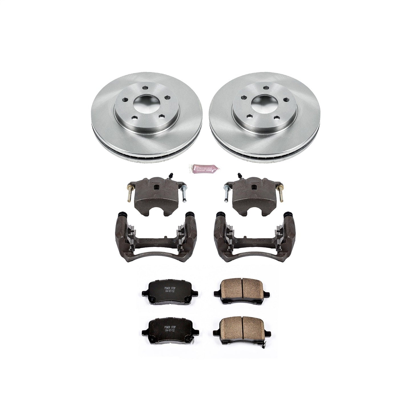 PowerStop Front Autospecialty Brake Kit with Calipers | 2008–2011 Chevrolet HHR (KCOE1448)