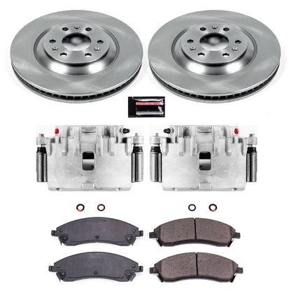 PowerStop Front Autospecialty Kit with Calipers | 2004–2009 Cadillac SRX (KCOE1449)