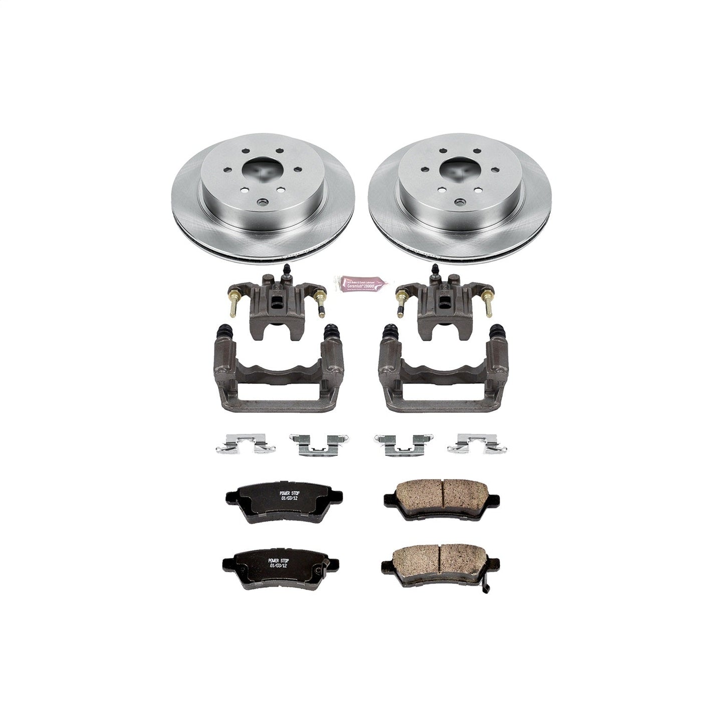 PowerStop Rear Autospecialty Brake Kit with Calipers | 2005–2012 Nissan Pathfinder (KCOE147)