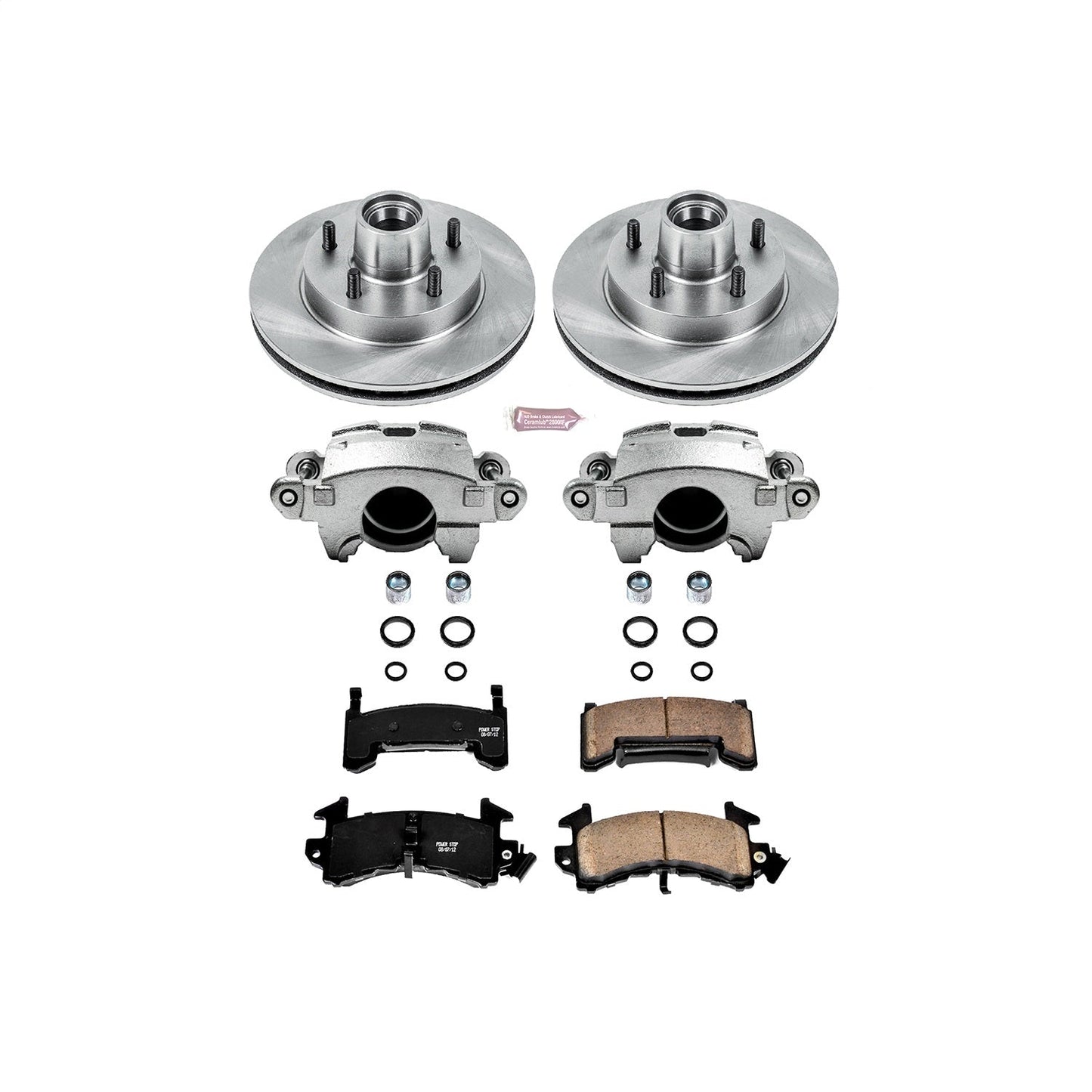 PowerStop Front Brake Kit with Calipers | 1982–1987 Buick Regal (KCOE1482)