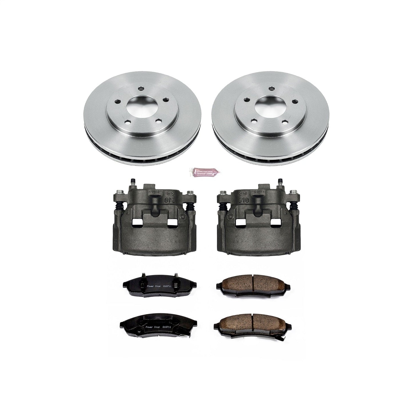 PowerStop Front Autospecialty Brake Kit with Calipers | 1988–1995 Buick Regal (KCOE1498)