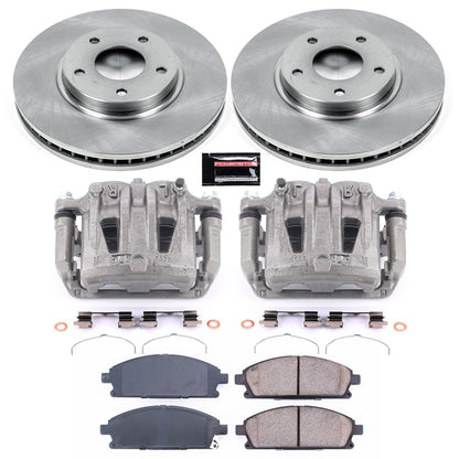 PowerStop Front Autospecialty Brake Kit with Calipers | 2004–2009 Nissan Quest (KCOE150)
