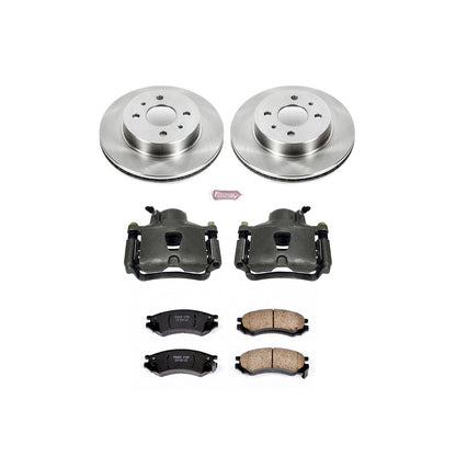 PowerStop Front Autospecialty Brake Kit with Calipers | 1991–1992 Saturn SC (KCOE1515)