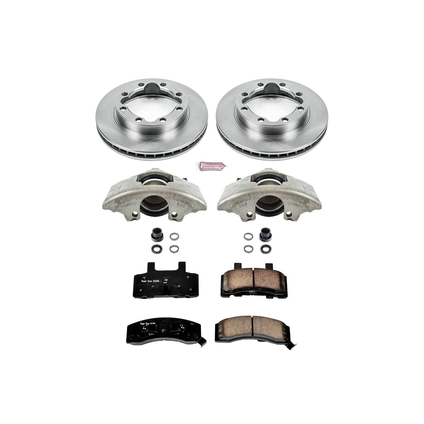 PowerStop Front Autospecialty Brake Kit with Calipers | 1994–1999 Chevrolet K1500 Suburban (KCOE1524)