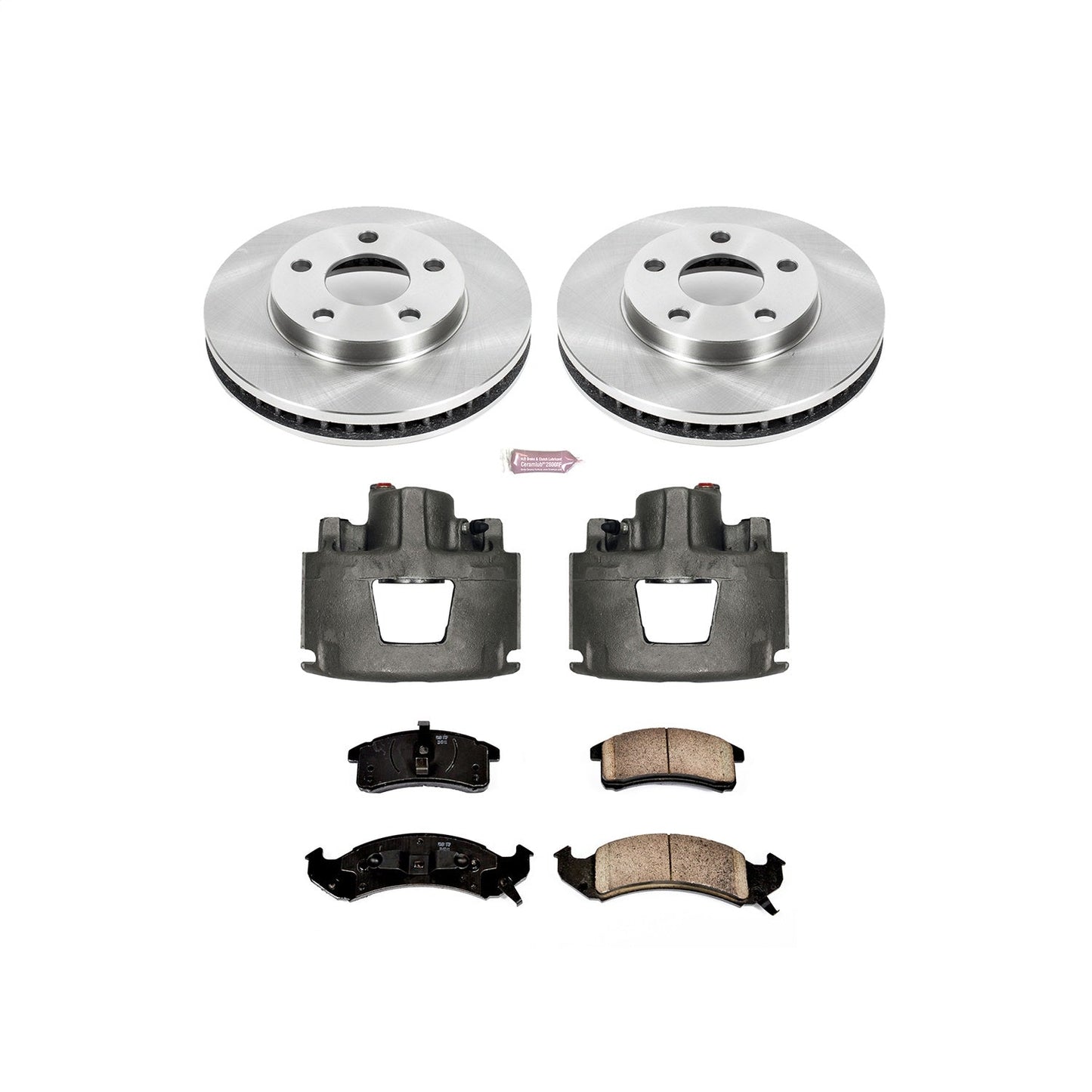 PowerStop Front Autospecialty Brake Kit with Calipers | 1992–1993 Buick LeSabre (KCOE1532)