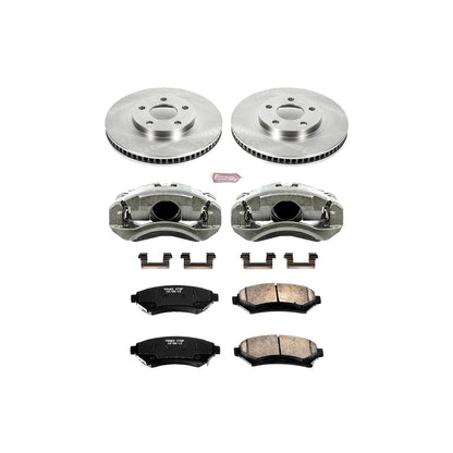 PowerStop Front Autospecialty Brake Kit with Calipers | 2000–2004 Buick LeSabre (KCOE1542)