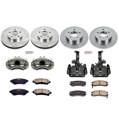 PowerStop Front & Rear Autospecialty Brake Kit with Calipers | 2001–2003 Oldsmobile Aurora (KCOE1543F)