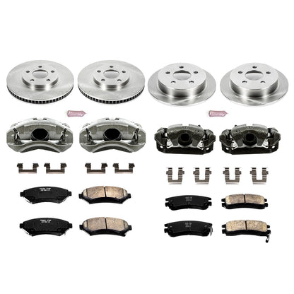 PowerStop Front & Rear Brake Kit with Calipers | 2000–2005 Chevrolet Impala (KCOE1544)