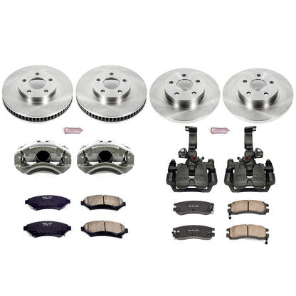 PowerStop Front & Rear Autospecialty Brake Kit with Calipers | 2003–2005 Buick Park Avenue (KCOE1545)