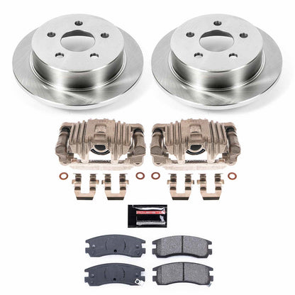 PowerStop Rear Autospecialty Brake Kit with Calipers | 1999–2004 Oldsmobile Alero (KCOE1558A)