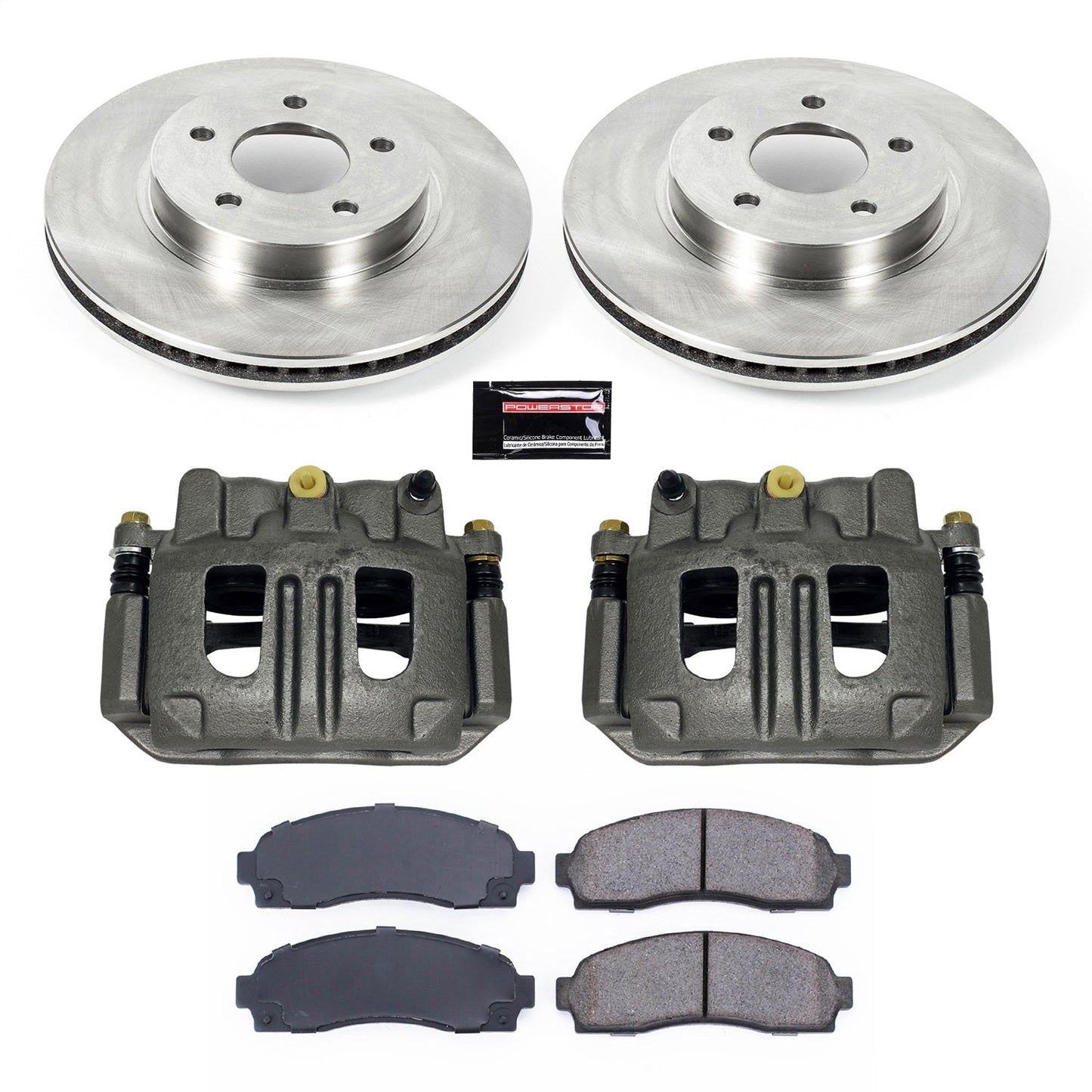 PowerStop Front Autospecialty Brake Kit with Calipers | 2005–2006 Chevrolet Equinox (KCOE1576)