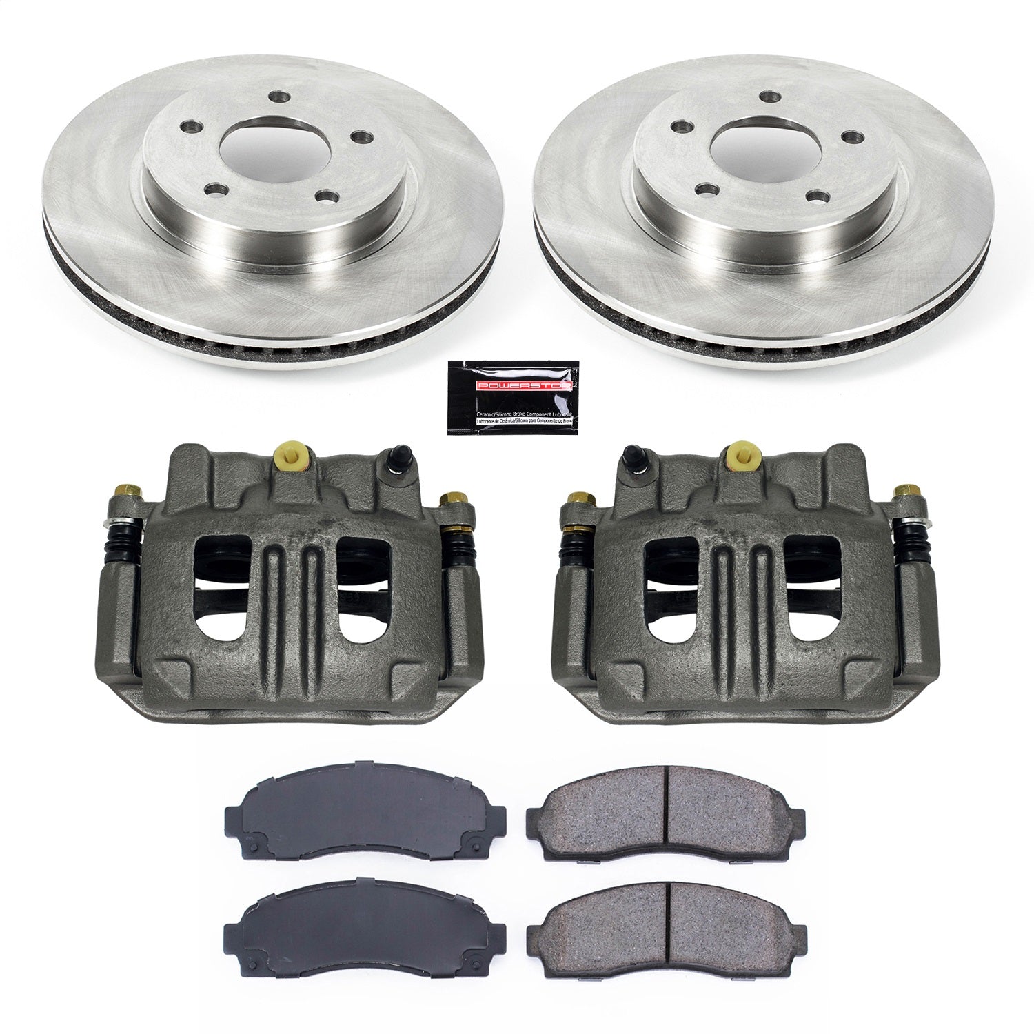 PowerStop Front Autospecialty Brake Kit with Calipers | 2005–2006 Chevrolet Equinox (KCOE1576)
