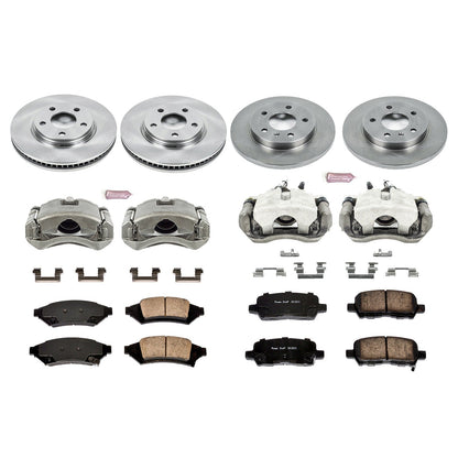 PowerStop Front & Rear Brake Kit with Calipers | 2004 Pontiac Grand Prix (KCOE1587)