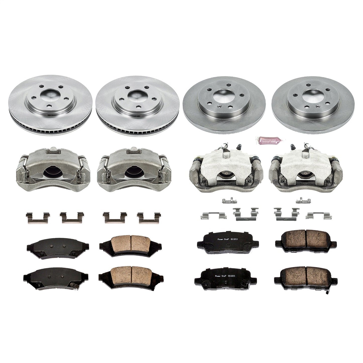 PowerStop Front & Rear Autospecialty Brake Kit with Calipers | 2004 Pontiac Grand Prix (KCOE1587A)