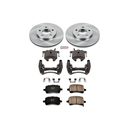 PowerStop Front Autospecialty Brake Kit with Calipers | 2004–2008 Chevrolet Malibu (KCOE1617)