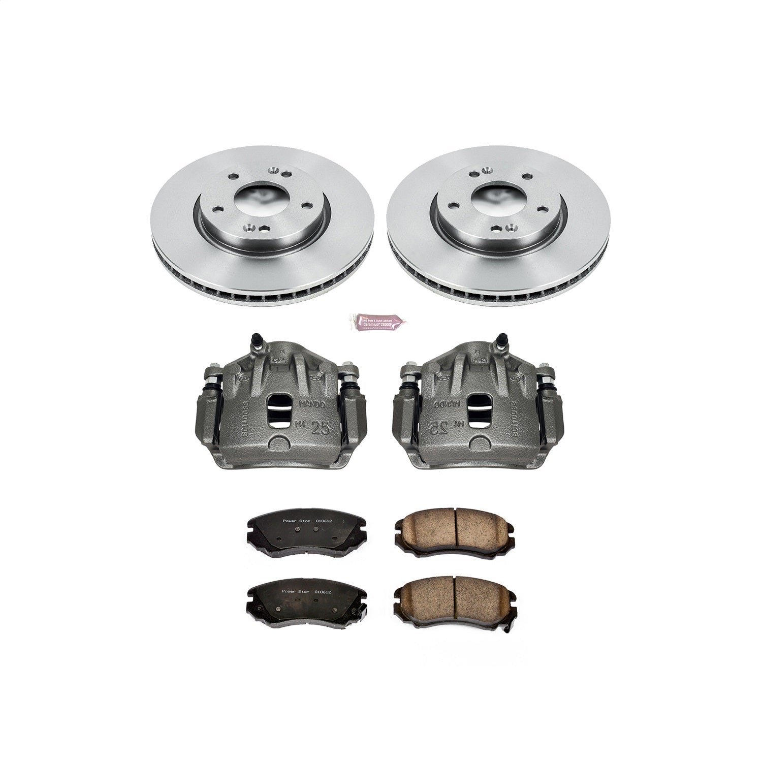 PowerStop Front Autospecialty Brake Kit with Calipers | 2006–2010 Hyundai Sonata (KCOE165C)