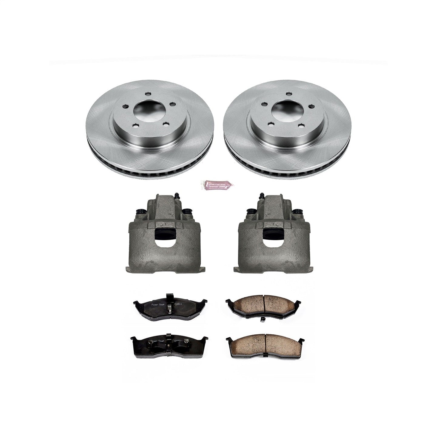 PowerStop Front Autospecialty Brake Kit with Calipers | 1999–2004 Chrysler 300M (KCOE1692)